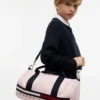 Duffelbag met vlaggenstrepen en logo voor kinderen