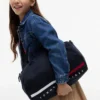 Duffelbag met vlaggenstrepen en logo voor kinderen
