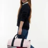 Duffelbag met vlaggenstrepen en logo voor kinderen