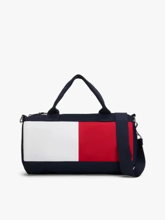 Duffelbag met vlaglogo en kleurblokken voor kinderen