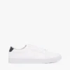 Effen leren sneaker