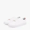 Effen leren sneaker