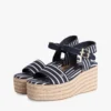 Espadrille met plateauzool en Bretonse strepen Espadrille met plateauzool en Bretonse strepen