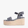 Espadrille met plateauzool en Bretonse strepen Espadrille met plateauzool en Bretonse strepen