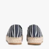 Espadrille met strepen en canvas platform Espadrille met strepen en canvas platform