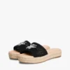 Espadrille-sandaal met geborduurd monogram Espadrille-sandaal met geborduurd monogram