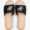 Espadrille-sandaal met geborduurd monogram Espadrille-sandaal met geborduurd monogram