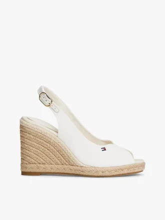 Espadrille-sandaal met sleehak en slingback