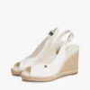 Espadrille-sandaal met sleehak en slingback Espadrille-sandaal met sleehak en slingback
