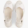 Espadrille-sandaal met sleehak en slingback Espadrille-sandaal met sleehak en slingback