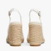 Espadrille-sandaal met sleehak en slingback Espadrille-sandaal met sleehak en slingback