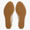 Espadrille-sandaal met sleehak en slingback Espadrille-sandaal met sleehak en slingback