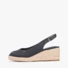 Espadrille-sandaal met sleehak en slingback Espadrille-sandaal met sleehak en slingback