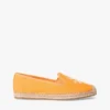 Espadrille van canvas met scriptmonogram Espadrille van canvas met scriptmonogram