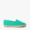 Espadrille van canvas met scriptmonogram Espadrille van canvas met scriptmonogram