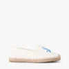 Espadrille van canvas met scriptmonogram Espadrille van canvas met scriptmonogram