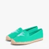 Espadrille van canvas met scriptmonogram Espadrille van canvas met scriptmonogram