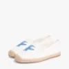 Espadrille van canvas met scriptmonogram Espadrille van canvas met scriptmonogram