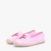 Espadrille van canvas met scriptmonogram Espadrille van canvas met scriptmonogram
