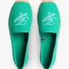 Espadrille van canvas met scriptmonogram Espadrille van canvas met scriptmonogram