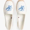 Espadrille van canvas met scriptmonogram Espadrille van canvas met scriptmonogram
