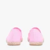 Espadrille van canvas met scriptmonogram Espadrille van canvas met scriptmonogram
