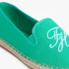 Espadrille van canvas met scriptmonogram Espadrille van canvas met scriptmonogram