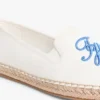 Espadrille van canvas met scriptmonogram Espadrille van canvas met scriptmonogram