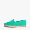 Espadrille van canvas met scriptmonogram Espadrille van canvas met scriptmonogram