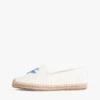 Espadrille van canvas met scriptmonogram Espadrille van canvas met scriptmonogram