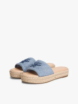 Espadrilles met scriptmonogram