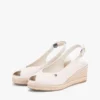 Espadrillesandalen met sleehak en slingback Espadrillesandalen met sleehak en slingback