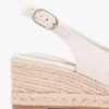 Espadrillesandalen met sleehak en slingback Espadrillesandalen met sleehak en slingback