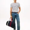 Extra slim gestreept T-shirt van stretchkatoen