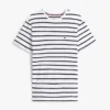 Extra slim gestreept T-shirt van stretchkatoen