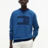 Flag Logo Indigo-geverfd Raglan-sweatshirt Flag Logo Indigo-geverfd Raglan-sweatshirt