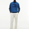 Flag Logo Indigo-geverfd Raglan-sweatshirt Flag Logo Indigo-geverfd Raglan-sweatshirt