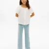 Flared-Jeans met opgestikte zakken voor kinderen Flared-Jeans met opgestikte zakken voor kinderen