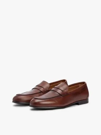 Flexibele leren loafer