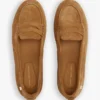 Flexibele suède penny loafer Flexibele suède penny loafer