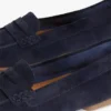 Flexibele suède penny loafer Flexibele suède penny loafer