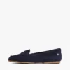 Flexibele suède penny loafer Flexibele suède penny loafer