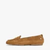 Flexibele suède penny loafer Flexibele suède penny loafer