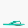 Flip-flops met metalen details en monogramprint Flip-flops met metalen details en monogramprint
