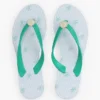 Flip-flops met metalen details en monogramprint Flip-flops met metalen details en monogramprint