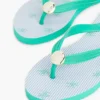 Flip-flops met metalen details en monogramprint Flip-flops met metalen details en monogramprint