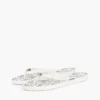 Flip-flops met metalen details en TH-scriptprint Flip-flops met metalen details en TH-scriptprint