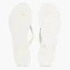 Flip-flops met metalen details en TH-scriptprint Flip-flops met metalen details en TH-scriptprint