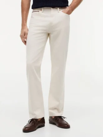 Garment-Dyed Straight Jeans