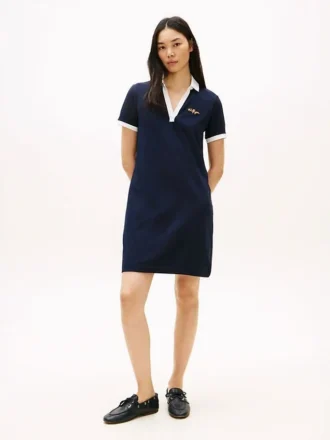 Geborduurde Hilfiger Script-polojurk